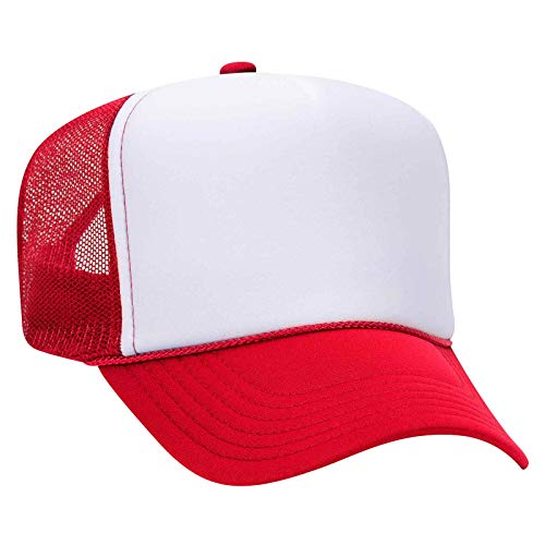 OTTO mens Visor - color: Red/Wht/Red, size: One Size