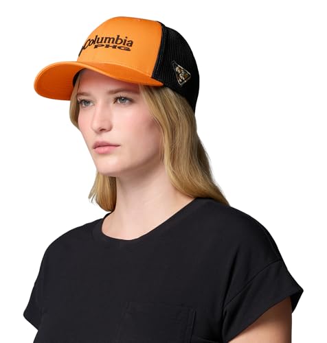 Columbia Unisex PHG Logo Mesh Ball Cap - color: Blaze/Black/Black Camo/Tri Antler, size: Large-X-Large