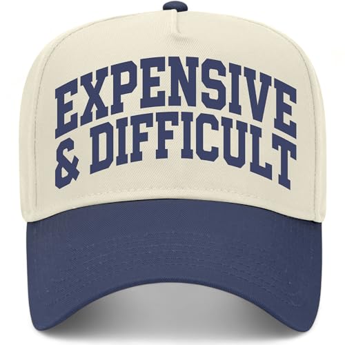 Expensive & Difficult Collegiate Hat - color: Navy/Natural