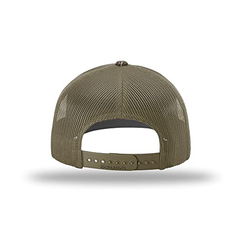 Richardson 112 Classic Six-Panel Adjustable Snapback Trucker Cap - color: Bottomland/Loden