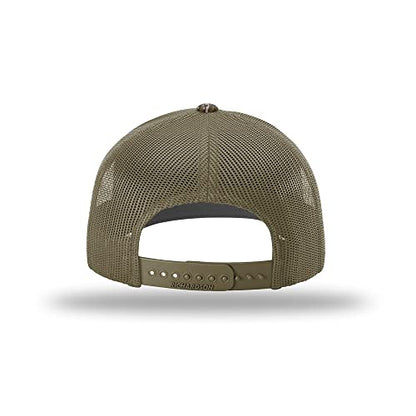 Richardson 112 Classic Six-Panel Adjustable Snapback Trucker Cap - color: Bottomland/Loden