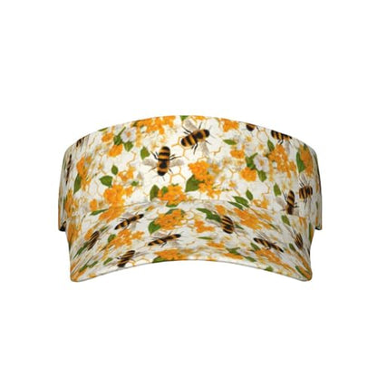 Unisex Adjustable Sports Sun Visor - color: Bees