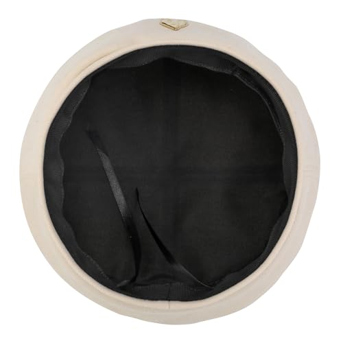 CHIC DIARY French Cotton Beret Hat for Women Adjustable Winter Beret Cap - color: Beige - One Size