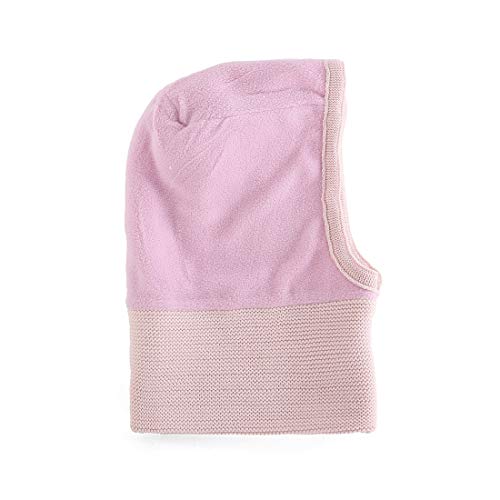 Baby Toddler Kids Winter Hats Warm Windproof Knit Scarf Hood Fleece Hat - color: Pink, size: 2-6 Years