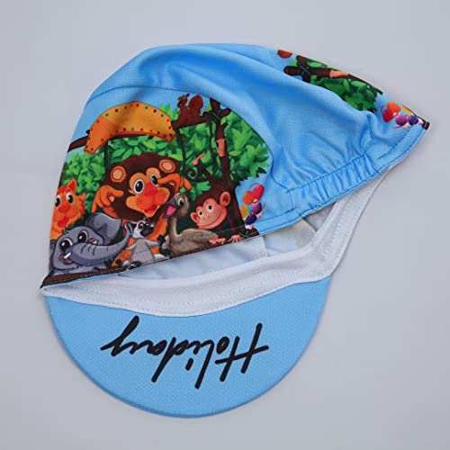 Funny Cycling Cap - Polyester Skull Cycling Hat-Under Helmet -Cartoon Cycling Helmet Liner Breathable&Sweat Uptake - color: Fuu-ee