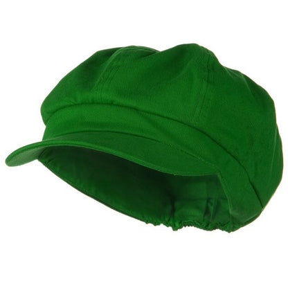 e4Hats.com Cotton Elastic Newsboy Cap - color: Lime, size: Medium-Large