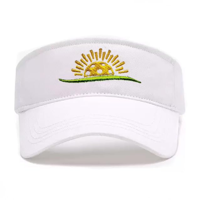 Embroidered Pickleball Visor Men Women,Gifts for Pickleball Lovers - color: White, style: Pickleball Sunshine