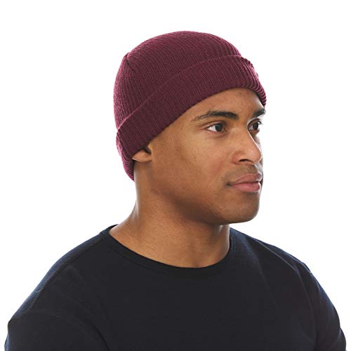 Minus33 Merino Wool Everyday Knit Wool Beanie - color: Burgundy