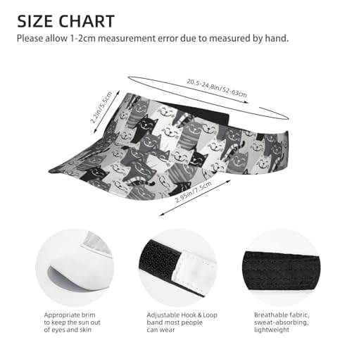 Panda Sports Sun Visor Hats for Women Men - color: 4
