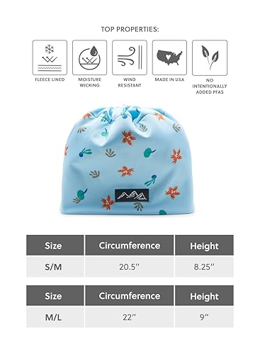 Skida Women and Men's Stretch Fit Fleece Lined Beanie Ski Hat - Performance Lightweight Fabric, Ideal for Winter Sports - color: Light Blue, size: Small-Medium