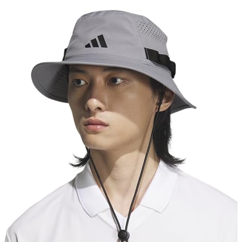 adidas Men's Victory Bucket Hat Boonie - color: Grey/Black/5, size: Large-X-Large