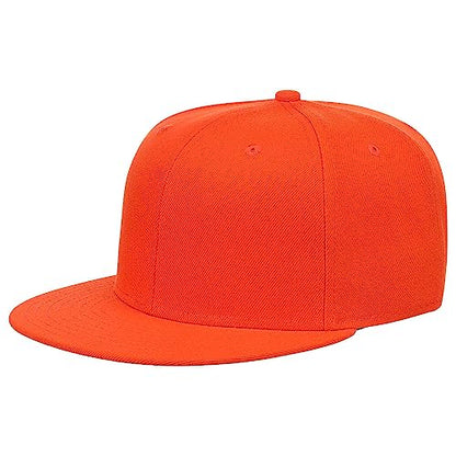 Lids Blank Dime Adjustable Snapback Hat - color: Orange