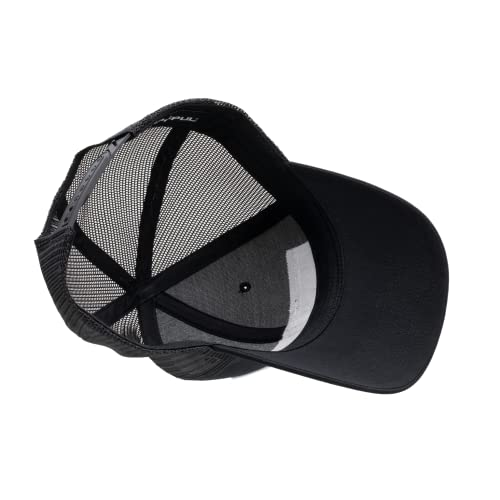 Magpul Trucker Hat Snap Back Baseball Cap, One Size Fits Most - color: Wordmark Patch Black/Red