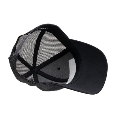 Magpul Trucker Hat Snap Back Baseball Cap, One Size Fits Most - color: Wordmark Patch Black/Red
