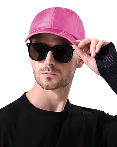 Sumolux Waterproof Baseball Cap Men Women Sun Hat Quick-Drying - color: Rose Red, size: One Size