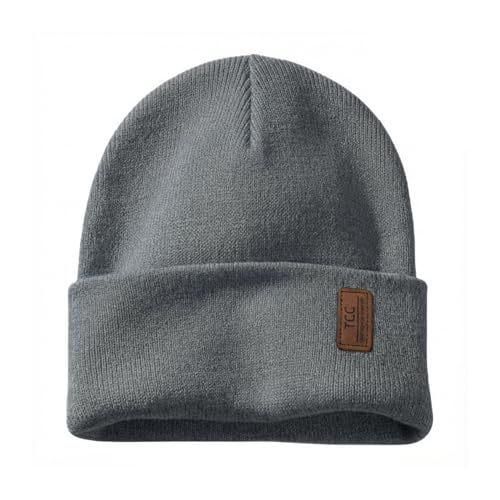 Beanie for Men Women | Cuffed Thick Soft Knitted Unisex Winter Hat Beanies Skull Cap - color: A02- Grey