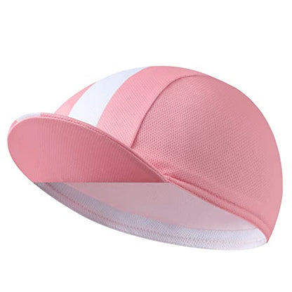 Multicolor Cycling Cap - Polyester Cycling Hat-Under Helmet - Cycling Helmet Liner Breathable&Sweat Uptake - color: Pink 1
