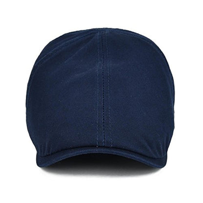 VOBOOM Cotton Flat Cabbie Hat Gatsby Ivy Irish Hunting Newsboy Cap - color: Navy