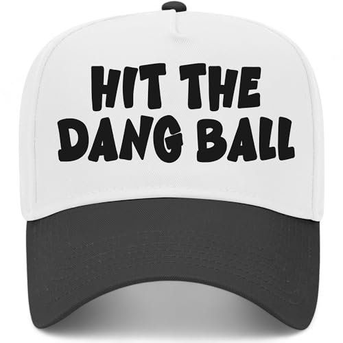 Hit The Dang Ball V2 Hat - color: Black/White