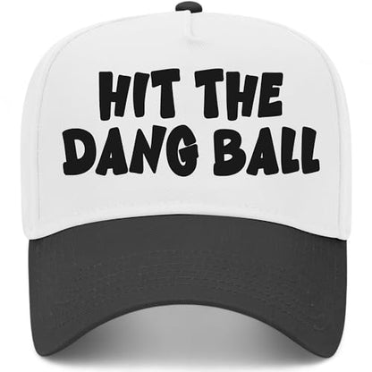 Hit The Dang Ball V2 Hat - color: Black/White