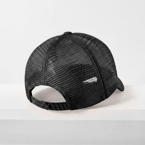CHOK.LIDS Blank Foam Trucker Hat, Retro Mesh Rope Snapback Cap, Men Women - color: Curved Brim (Black)