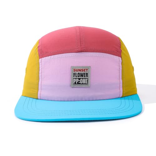 Quick Dry 5 Panel Baseball Cap Casual Trucker Hats Lightweight Golf Sports Cap Urban Street Hiphop Caps Sun Hat - color: Mg-pym2568-pink