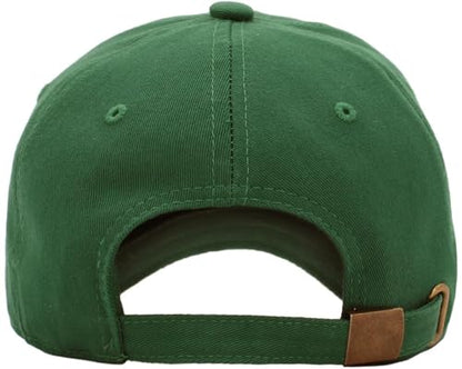 KBETHOS Classic Unisex Cotton Adjustable Low Crown Baseball Cap – Plain Dad Hat - color: Dark Forest Green