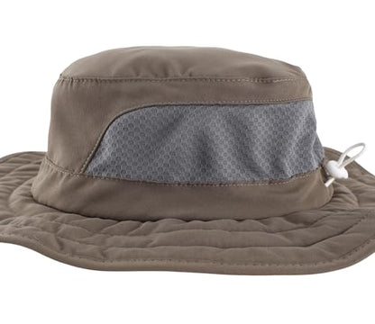 Connectyle Kids Foldable Wide Brim Sun Hat UPF 50+ Sun Protection Bucket Hats Breathable Summer Beach Hat for Boys Girls - color: Army Green, size: Medium