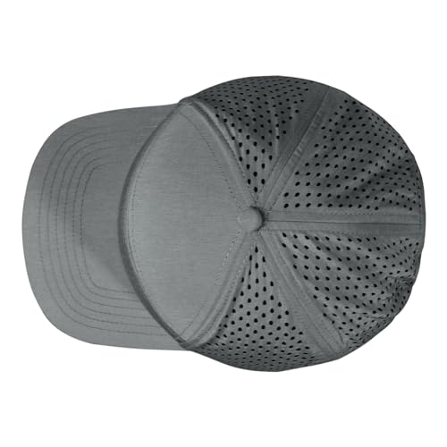 Oversize XXL Blank Flatbill Mesh Snapback Cap for Big Head 23.6"-25.6" Extra Large 6 Panel Camper Style Hat Baseball Cap - color: A - Dark Grey