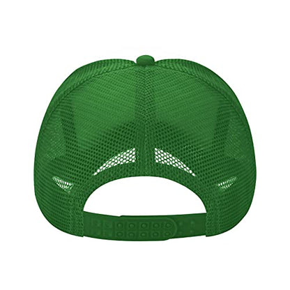 Mens Twisted Trucker Hat Mesh Snapback Adjustable Baseball Cap - color: Green