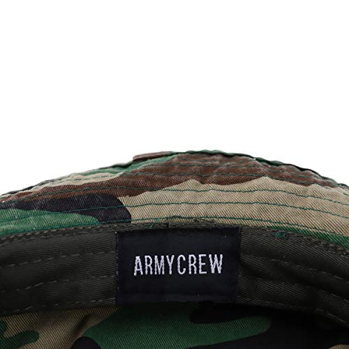 Armycrew Big Oversized Jungle Boonie Bucket Hat with Chin String Fits Upto XXXL - color: Camo, size: XX-Large-3X-Large
