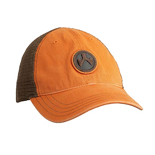 Magpul Trucker Hat Snap Back Baseball Cap, One Size Fits Most - color: Garment Washed Orange/Brown