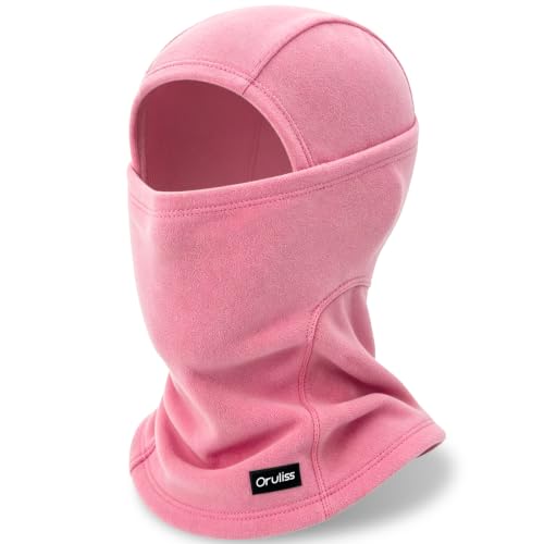 Winter Ski Mask Balaclava for Men Women, Warm Full Face Mask Cold Weather Snowboarding Skiing Motorcycling - color: Rose Pink