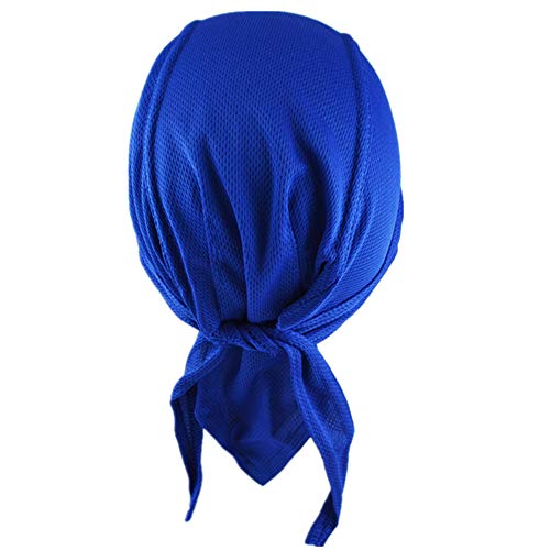 4 Pack Head Wraps Cycling Caps Dew Rag Skull Caps Beanie Cap Do Rags, Pirate Hats, Doo Rag, Durag Bandana - color: Black White Grey Blue, size: One Size