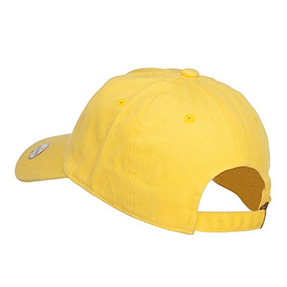 Nissi Unstructured Cotton Twill Washed Cap - color: Yellow