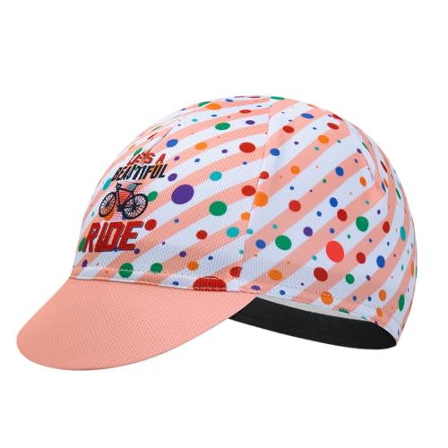 Cycling Cap for Man and Woman Cycling Hat Under Helmet-Polyester Breathable Sweat Absorbent - color: Flo-23