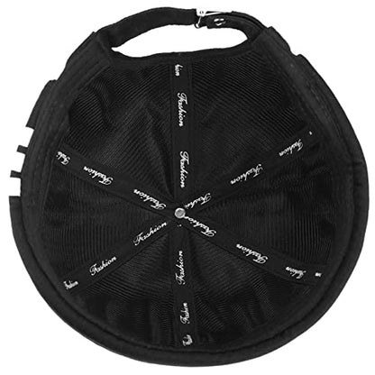 Glamorstar Dome Brimless Hats for Women Men Sailor Docker Beanie Cap Hip Hop Hats - color: Black