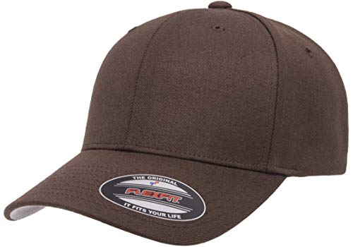 Flexfit Men's Wool Blend Athletic Hat - color: Brown, size: Small-Medium