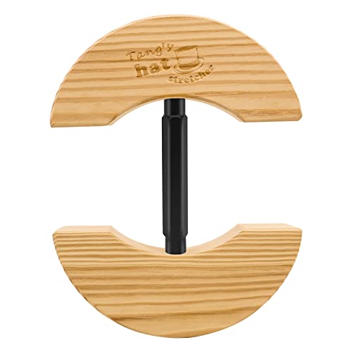 Tang's Wooden Hat Stretcher for Fitted Hats,Adjustable Turn Buckle .OneSizeUnisex AdultsHatShaper, Suit for All Hat Women&Men - color: Black, size: Small