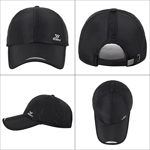 Running Hat Mesh Quick Dry Hat Baseball Cap for Women Men - color: White+black+lightgrey 2
