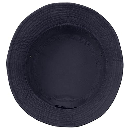 Falari Men Women Unisex Cotton Bucket Hat 100% Cotton Packable for Travel Fishing Hunting Summer Camp - color: Charcoal, size: Small-Medium