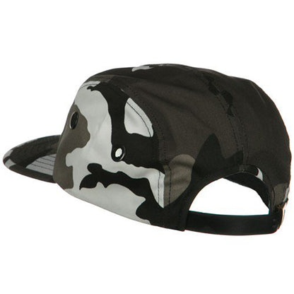 e4Hats.com 5 Panel Camouflage Twill Cap - color: City