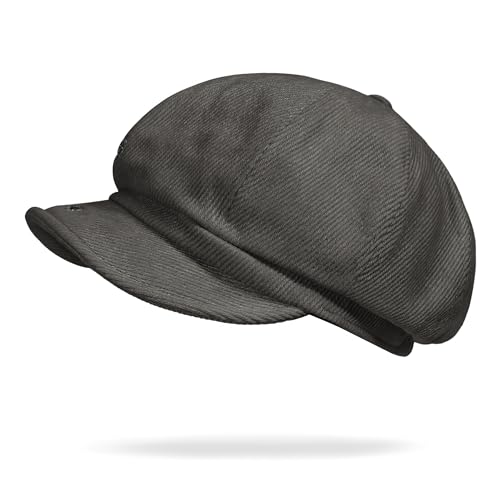 Croogo Baker Boy Newsboy Cap Beret Hats Adjustable Cabbie Apple Hat for Men - color: Nb25q11-grey
