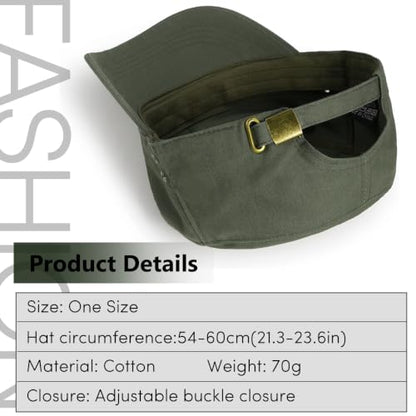 Unisex Basic Cadet Army Caps Everyday Military Style Hat - color: Army Green 2