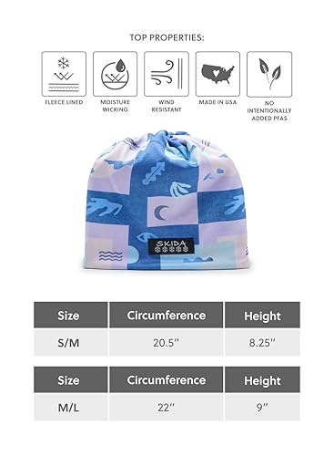 Skida Women and Men's Stretch Fit Fleece Lined Beanie Ski Hat - Performance Lightweight Fabric, Ideal for Winter Sports - color: Multicolor, size: Small-Medium