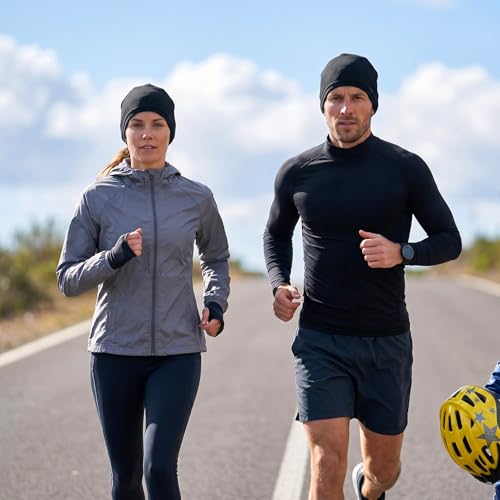 3 Pcs Cooling Skull Caps for Men Women,3D Mesh Running Caps Breathable Quick Dry Helmet Liner for Summer Cycling Gym - color: Black+black+black