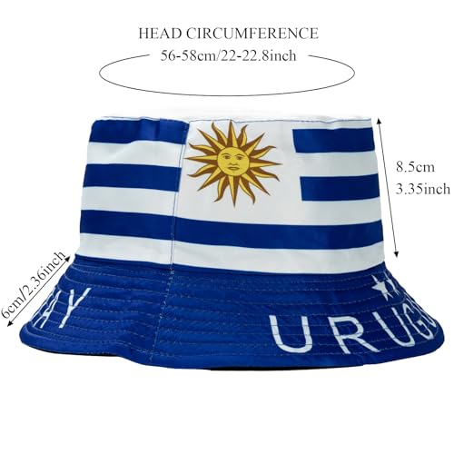 2026 World Cup Fan Bucket Hat with National Flag,Fisherman Hat for 2026 World Cup Fan