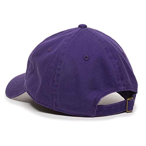 Pigeon Baseball Cap Embroidered Cotton Adjustable Dad Hat - color: Purple