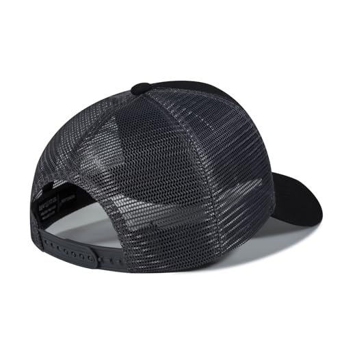 American Flag Trucker Hat - Snapback Hat, Baseball Cap for Men Women - Breathable Mesh Side, Adjustable Fit - for Casual Wear - color: Black/Dark Gray