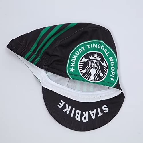 Funny Cycling Cap - Polyester Cycling Hat-Under Helmet - Cycling Helmet Liner Breathable&Sweat Uptake - color: Bk